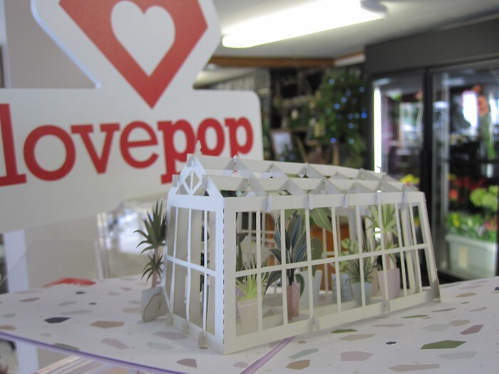 Lovepop Greeting Card (Greenhouse Garden)