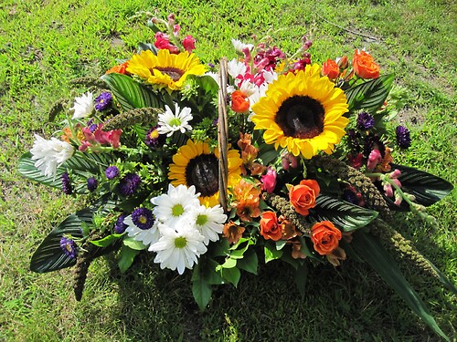 Colorful Wildflower Basket