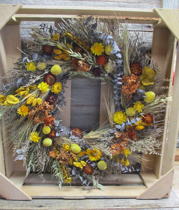 Golden Grains Wreath