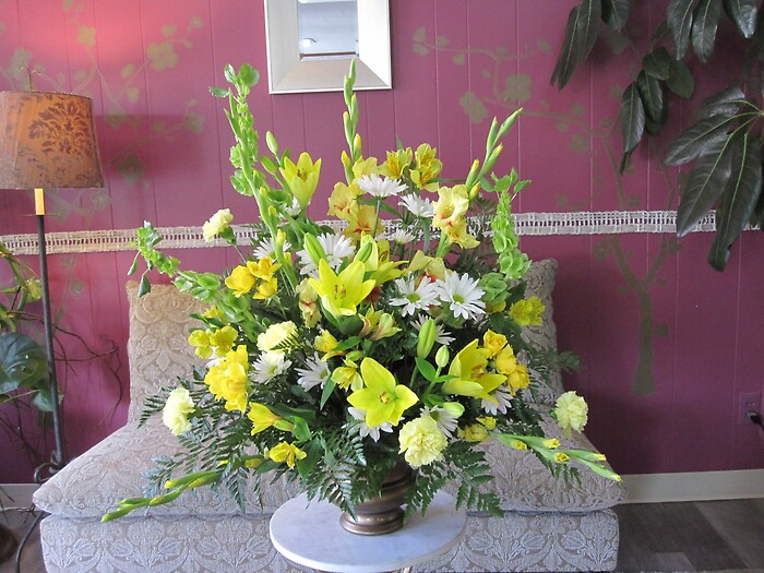 Yellow Sympathy Basket